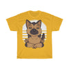 German Shepherd Yoga Puppy - Unisex Heavy Cotton Tee
