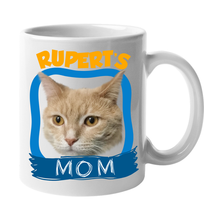 Custom Your Pet White Mug - Mom/Dad/Best Friend