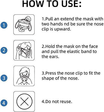 Disposable N95 Face Masks - FDA Compliant